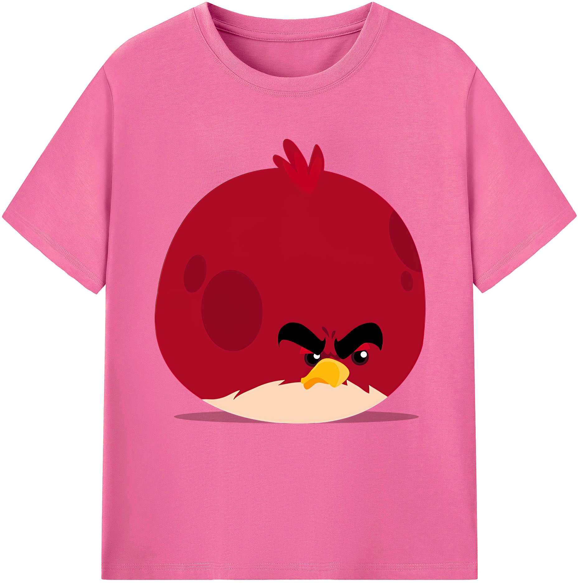 （画像用） Angry Birds アングリーバード レディースカジュアルプリントTシャツ（綿100％）